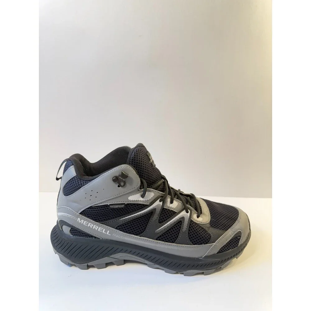Merrell Mens Boots Tempo Exp Mid WP Grey Black US 10.5